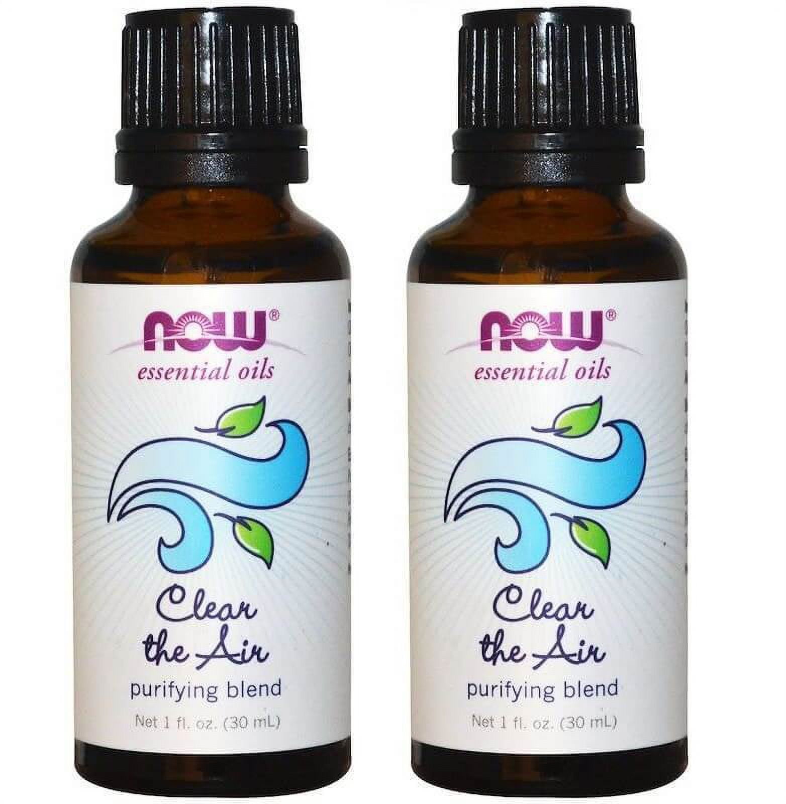 Now Foods Essential Oils, Clear the Air, Purifying Blend, 1 fl oz (30 ml) 2 Packs
