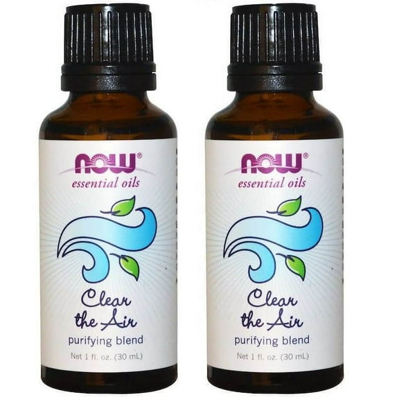 Now Foods - Essential Oils, Clear the Air, Purifying Blend, 1 fl oz (30 ml) - 2 Packs