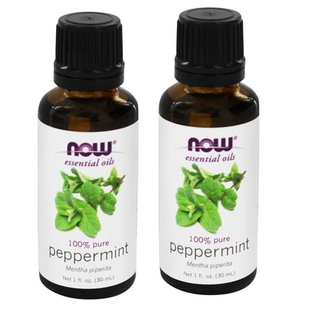 Now Foods, Essential Oils, Peppermint, 1 fl oz (2 Pack)
