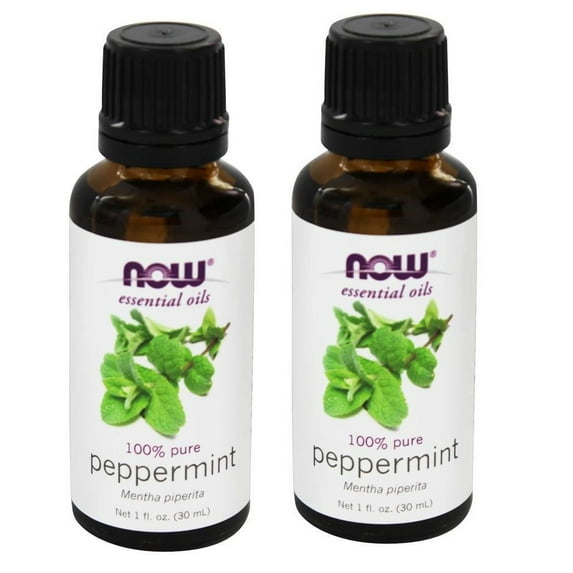 Now Foods, Essential Oils, Peppermint, 1 fl oz (2 Pack)