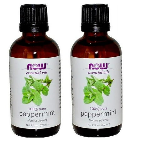 Now Foods - Essential Oils, Peppermint, 2 fl oz (59 ml) 2 Packs