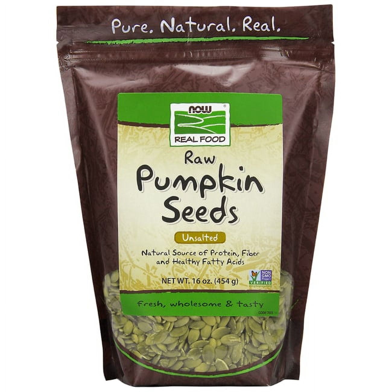 Now Foods GMOFree Raw Pumpkin Seeds, 16 oz Pouch
