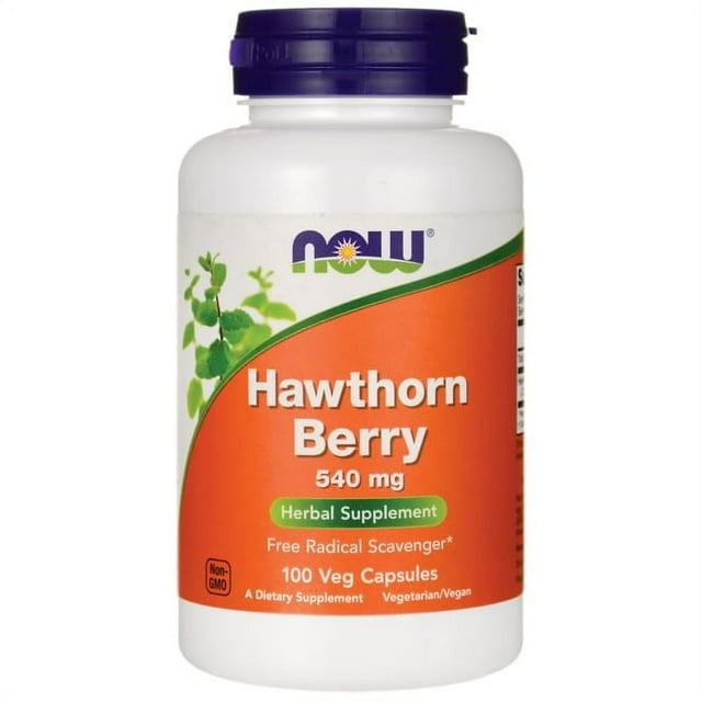 Now Foods Hawthorn Berry, 540 mg, 100 Veg Capsules