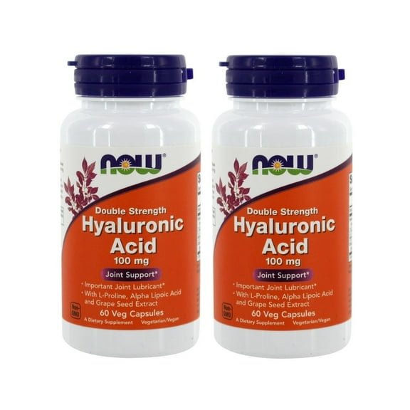 Now Foods - Hyaluronic Acid 100 mg 60 Vcaps (Pack of 2)