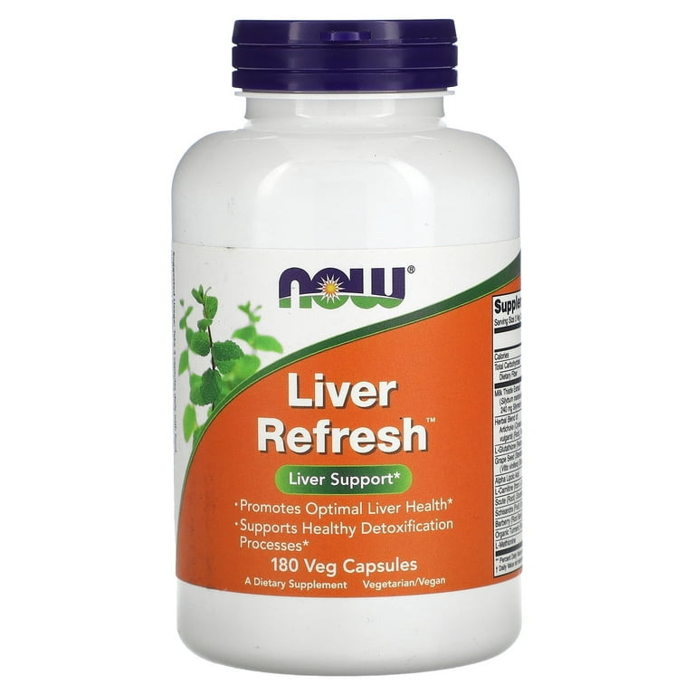 Now Foods Liver Detox & Support Cleanse Formula Supplements, 180