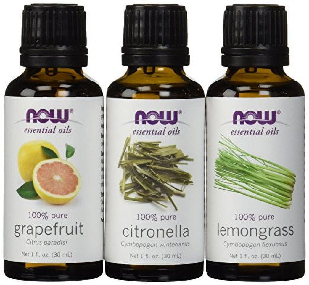 Now Foods Mosquito Repellent 3Pack Variety, Citronella, Grapefruit