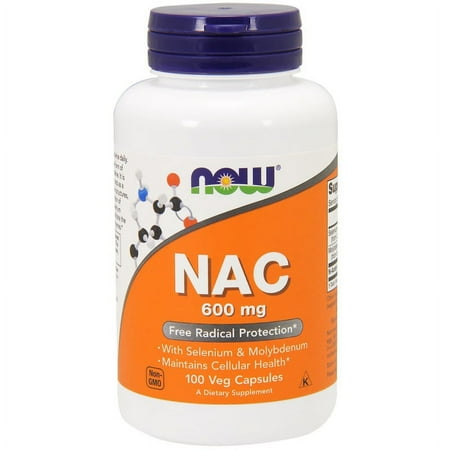 Now Foods, NAC, 600 mg, 100 Veg Capsules(pack of 4)