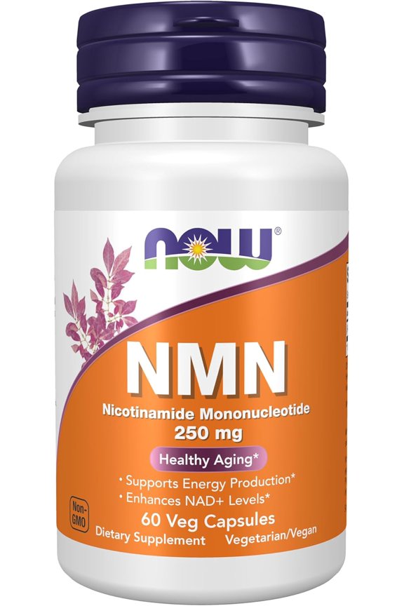 NMN 250 mg, Nicotinamide Mononucleotide, Supports NAD+ Production & Healthy Aging*, 60 Vegan Capsules