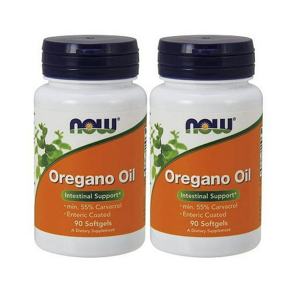Now Foods Oregano Oil Enteric Coated Softgels 90 Capsules (Pack of 2)