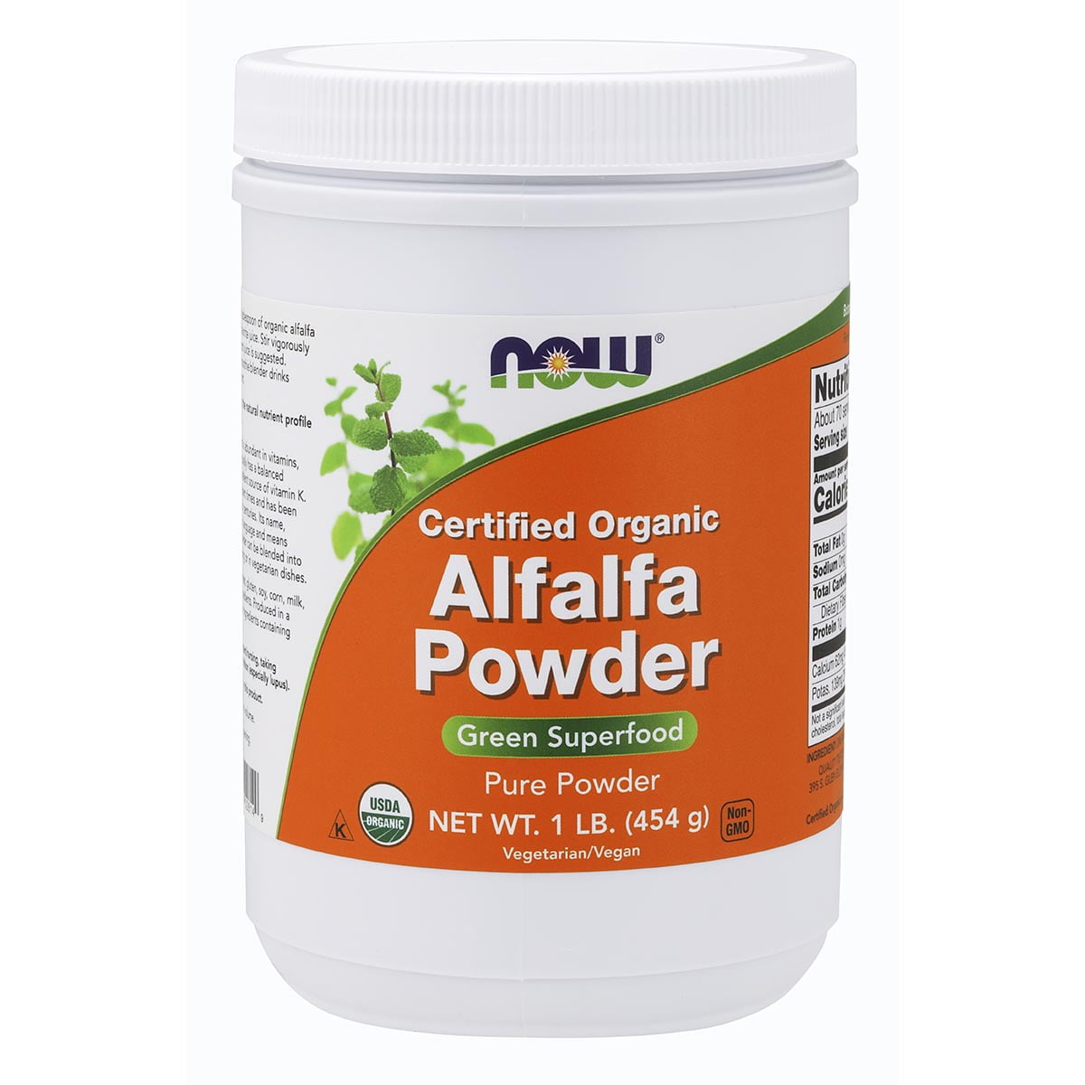 Now Foods Organic Alfalfa Powder 1 lb