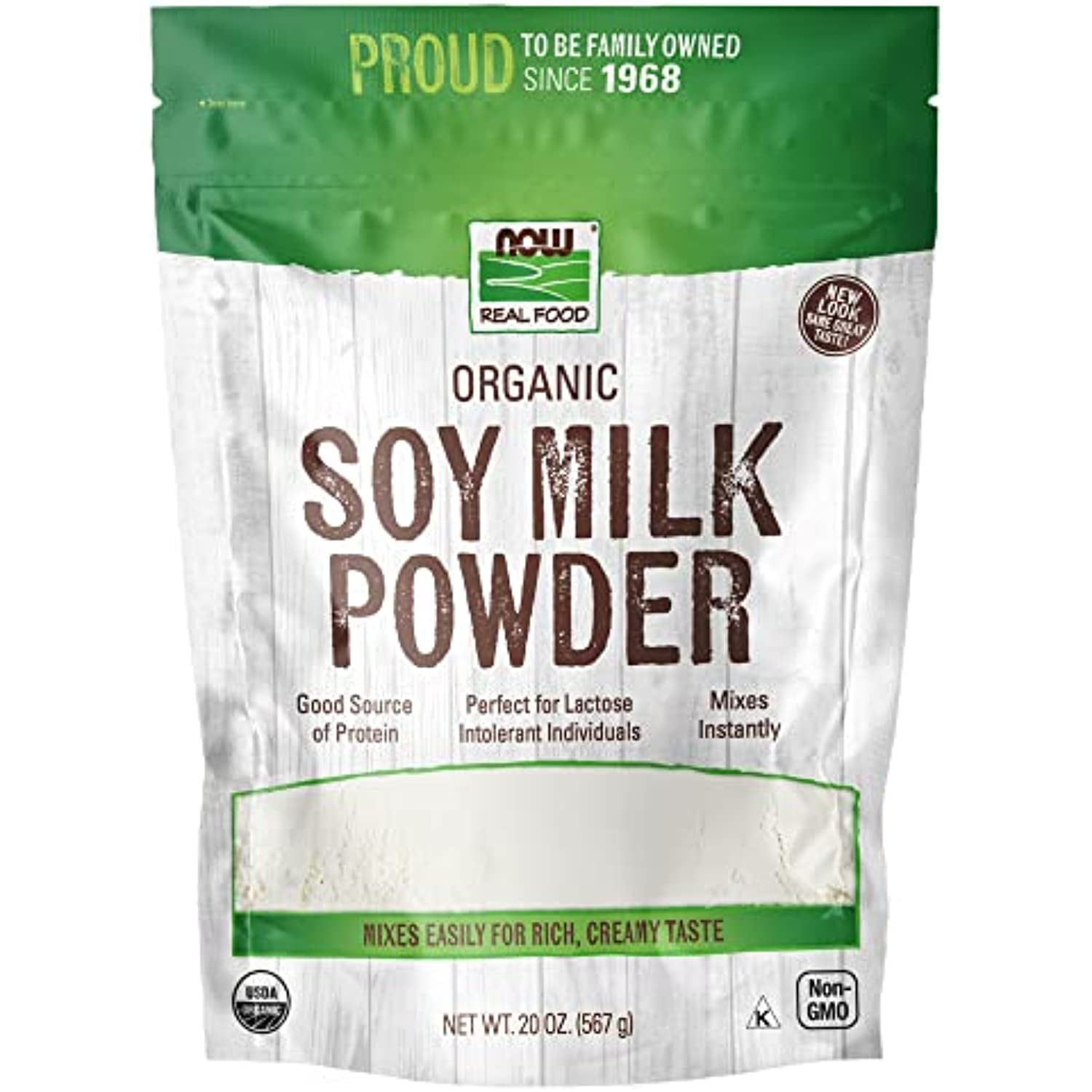 Now Foods Organic Soy Milk Powder, 20 Oz