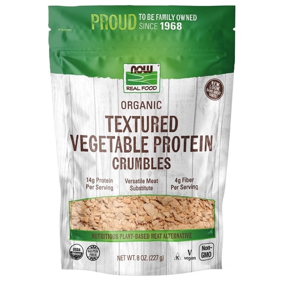 Now Foods Organic Textured Soy Protein, 8.0 Oz
