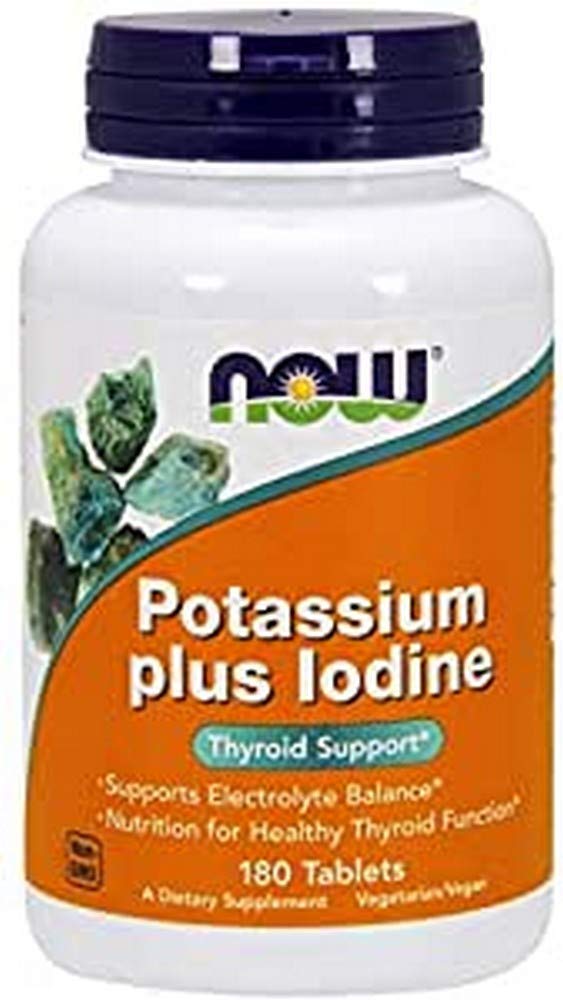 Now Foods Potassium Plus Iodine180 Tabs, 180 Ct - Walmart.com
