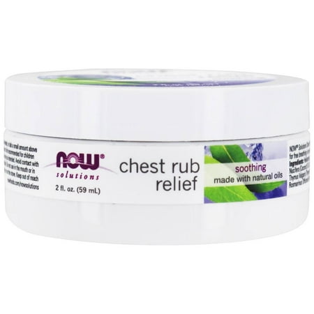 Now Foods Solutions Chest Rub Relief 2 oz Liquid