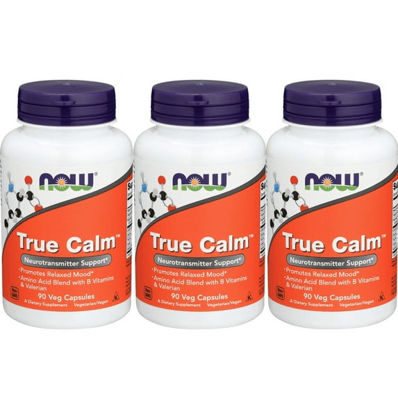 Now Foods - True Calm, 90 Veggie Caps - 3 Packs