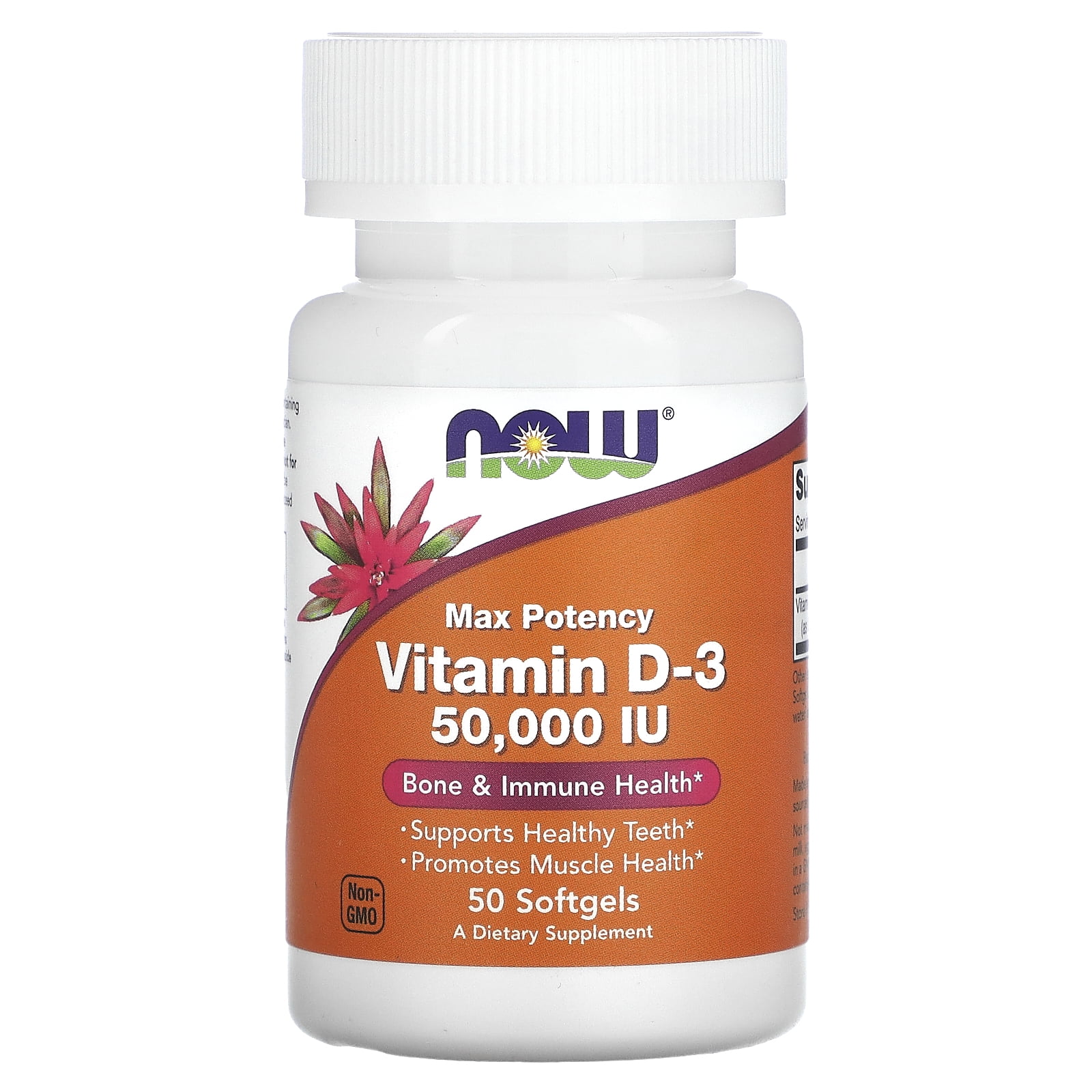 Now Foods Vitamin D-3 50,000 IU 50 Softgel