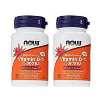 Now Foods - Vitamin D3 5000 IU 240 Softgels (Pack of 2)