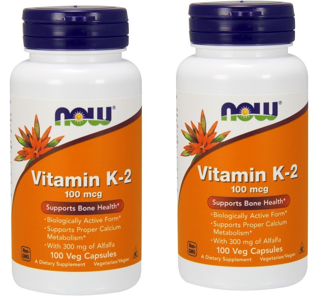 Now Foods Vitamin K2 100 Mcg 100 Vcaps ( MultiPack)