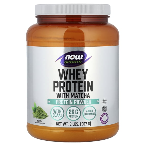 NOW Foods Whey Protein with Matcha - Matcha 2 lbs Pwdr