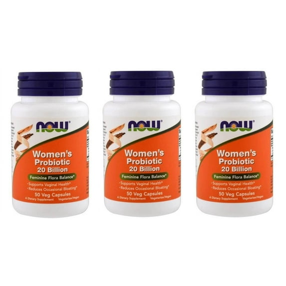 Now Foods - Woman's Probiotic 20 Billion, 50 Veggie Capsules - 3 Packs