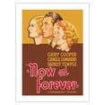 thumbnail image 1 of Now and Forever - Starring Carole Lombard Gary Cooper Shirley Temple - Vintage Film Movie Poster c.1934 - Bamboo Fine Art 290gsm Paper (Unframed) 12x16in, 1 of 4
