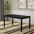 thumbnail image 1 of Now Furniture 60" Wooden Dining Table for 4, Rectangular Kitchen Table - Black, 1 of 6