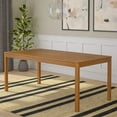 thumbnail image 1 of Now Furniture 72" Wooden Dining Table for 6, Rectangular Kitchen Table - Pecan, 1 of 6
