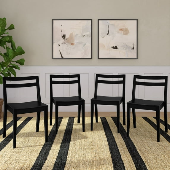 Now Furniture Dining Room Chairs Set of 4, Solid Wood Modern Kitchen Chair