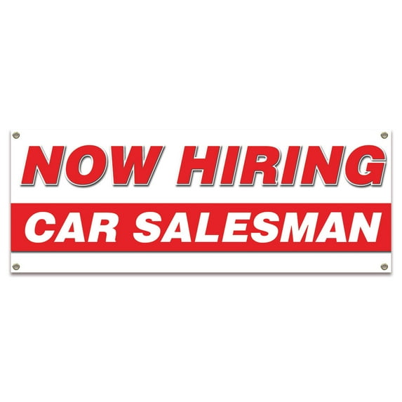 Now Hiring Car Detailers| 36" X 96" Banner | Apply Inside Employment Help Wanted | Made in The USA