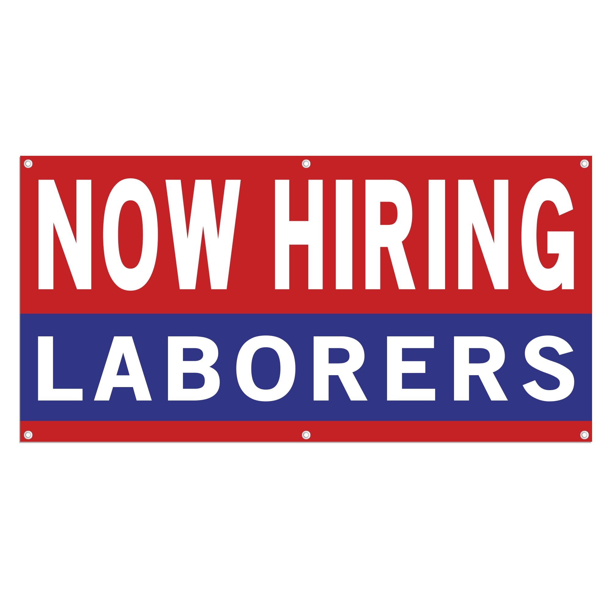 Laborers Wanted Now Hiring Laborers 13 oz Heavy Duty Vinyl Banner General Labor Jobs ...