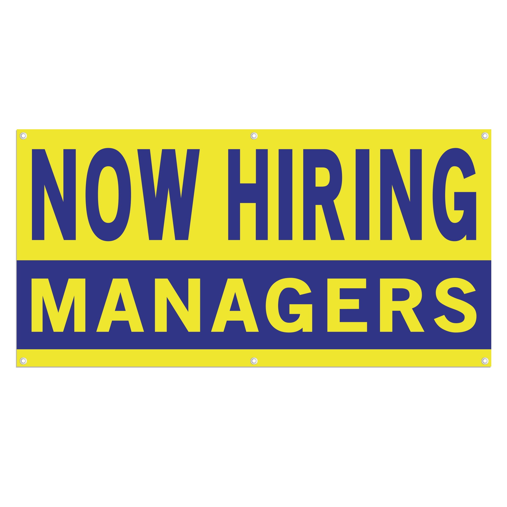 Now Hiring Managers 13 oz Heavy Duty Vinyl Banner General Manager Jobs ...