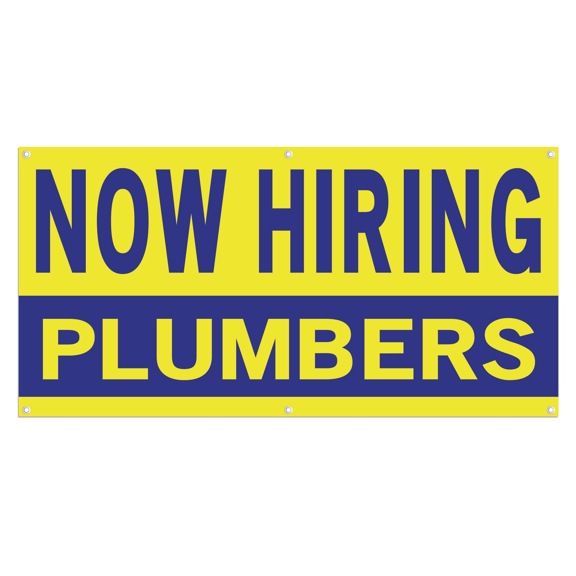 Now Hiring Plumbers 13 oz Heavy Duty Vinyl Banner Jobs Available ...