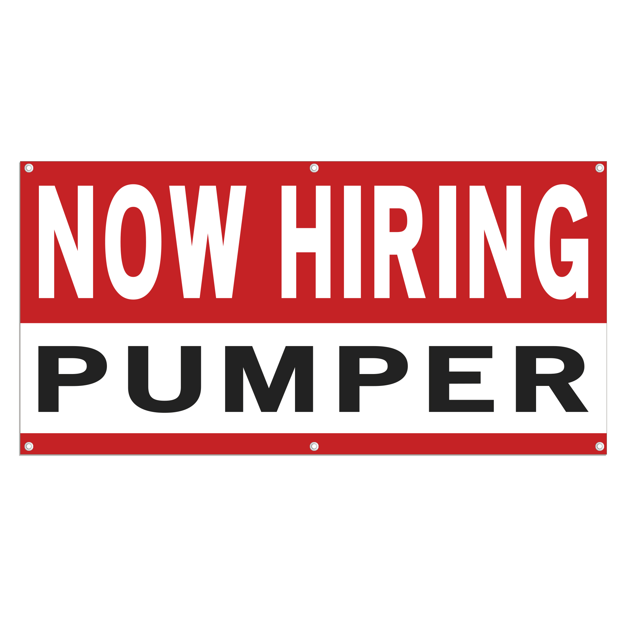 Now Hiring Pumper 13 oz Heavy Duty Vinyl Banner Pumper Jobs Available Lease Operator Help Wanted