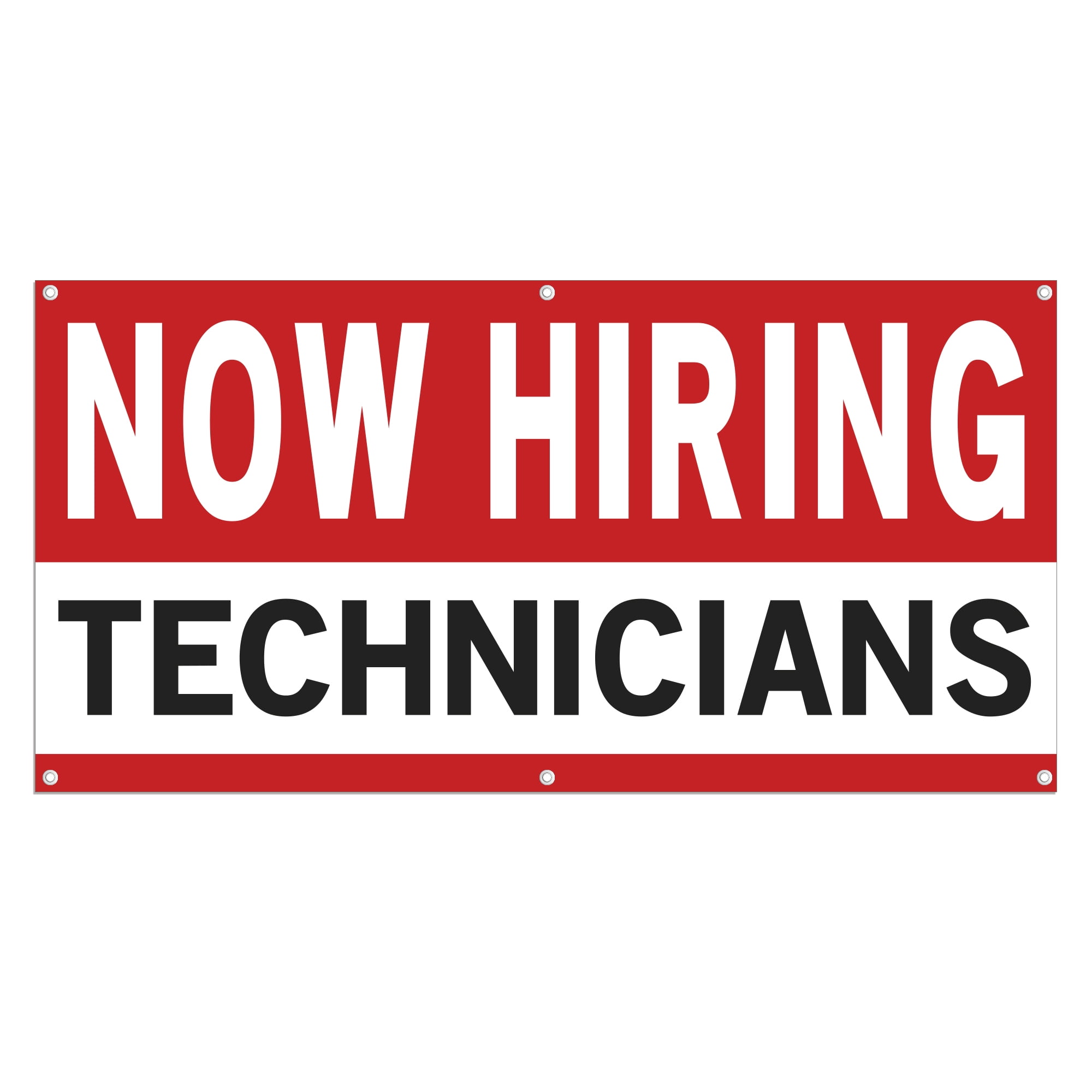 Now Hiring Technicians 13 oz Heavy Duty Vinyl Banner Technician Jobs ...