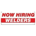 thumbnail image 1 of Now Hiring Welders| 36" X 96" Banner | Apply Inside Employment Help Wanted |  Made in The USA, 1 of 4