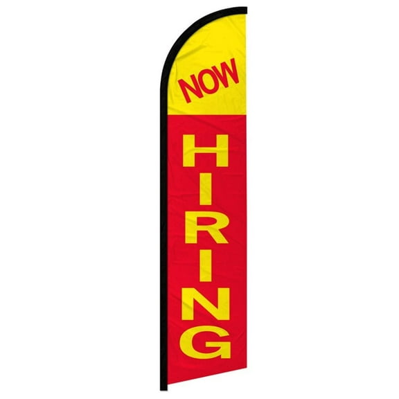 Now Hiring Windless Banner Flag