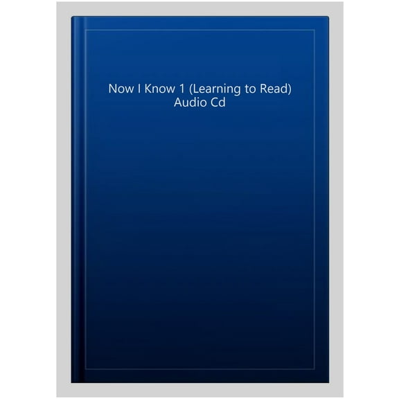 Now I Know 1 (Learning To Read) Audio Cd