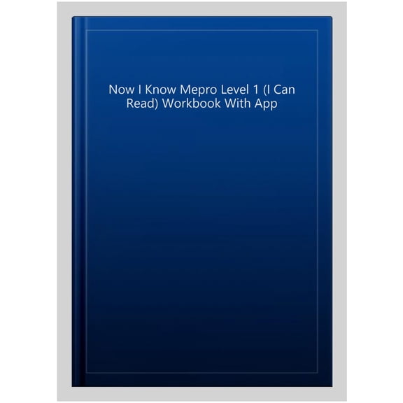 Now I Know Mepro Level 1 (I Can Read) Workbook With App