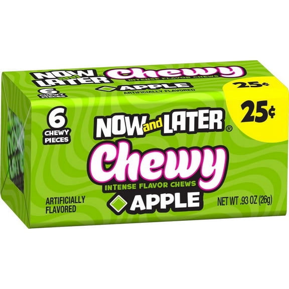 Now & Later 51898 Soft Apple Changemaker 12/24/.93 Oz