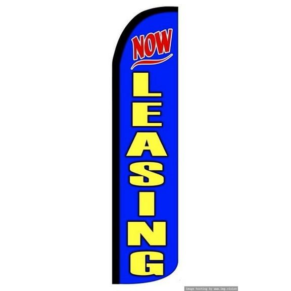 Now Leasing Windless flag Without Pole Advertisement /Business Flags | Feather Flag |