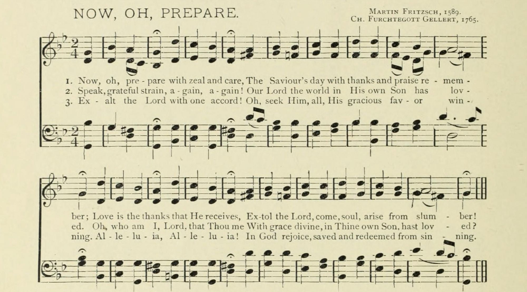 Now Oh Prepare Christmas in Song 1891 Canvas Art -  (18 x 24)