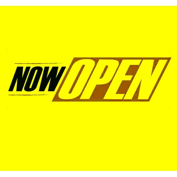 Now Open 13 oz Banner 13 oz Vinyl Banner With Metal Grommets