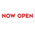 thumbnail image 1 of Now Open 13 oz Vinyl Banner With Metal Grommets, 1 of 5
