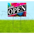 thumbnail image 1 of Now Open (18" x 24") Yard Sign, Includes Metal Step Stake, 1 of 6