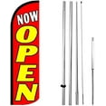 thumbnail image 1 of Now Open Swooper Flag Windless Feather Banner Sign 15 ft Tall Kit rq108-h, 1 of 5