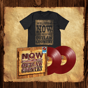 NOW HITS COLLECTION Now Outlaw Country Vinyl + T-Shirt Bundle - Small (Walmart Exclusive)