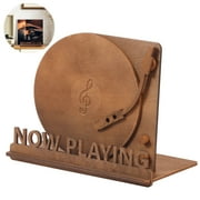 Now Playing Vinyl Record Stand Spiral Groove Texture LP Storage & Album Display Holder Rustic Home D cor Ideal for Vinyl Record Lovers