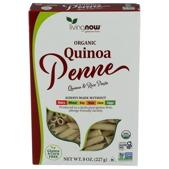 Now Quinoa Penne Pasta 8 oz (Pack of 12)
