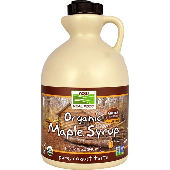 Now Real Food Organic Maple Syrup Grade A -- 32 Fl Oz
