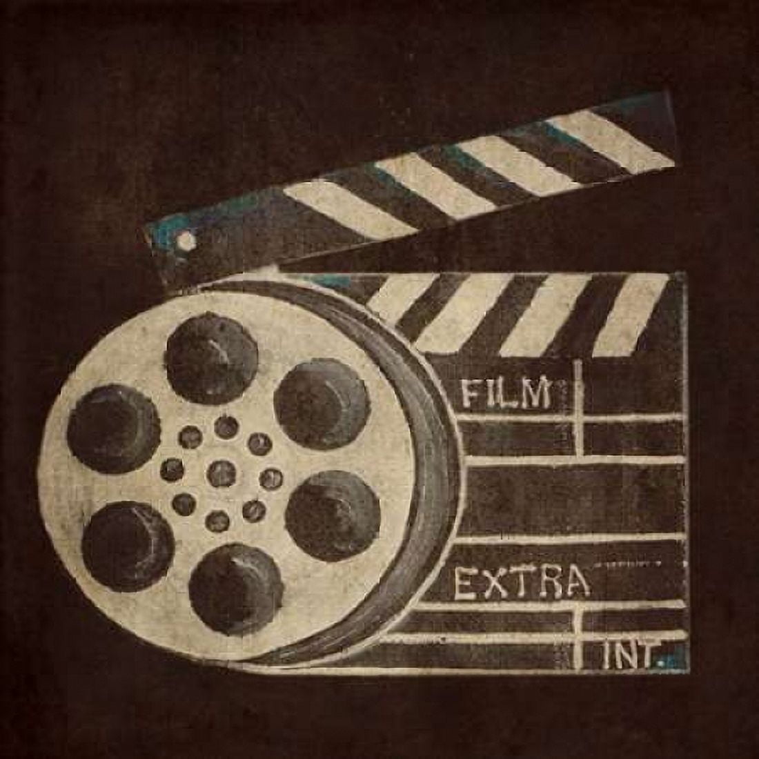 Now Showing Slate and Reel Canvas Art - Gina Ritter (24 x 24)